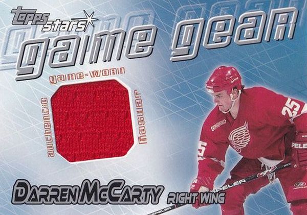 jersey karta DARREN McCARTY 00-01 Topps Stars Game Gear číslo GG-DM